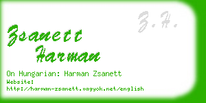 zsanett harman business card